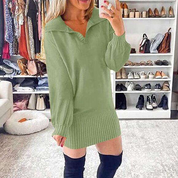 Mini Sweater Dress   - Picture 4 of 5